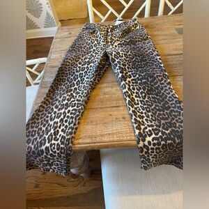 Ganni denim Betzy cropped jean. NWT. 28